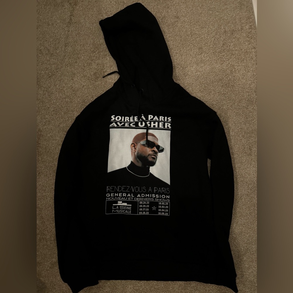 Usher Limited Edition Paris Residency Merch Hoodie